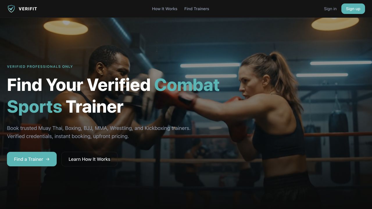 Verifit marketplace interface